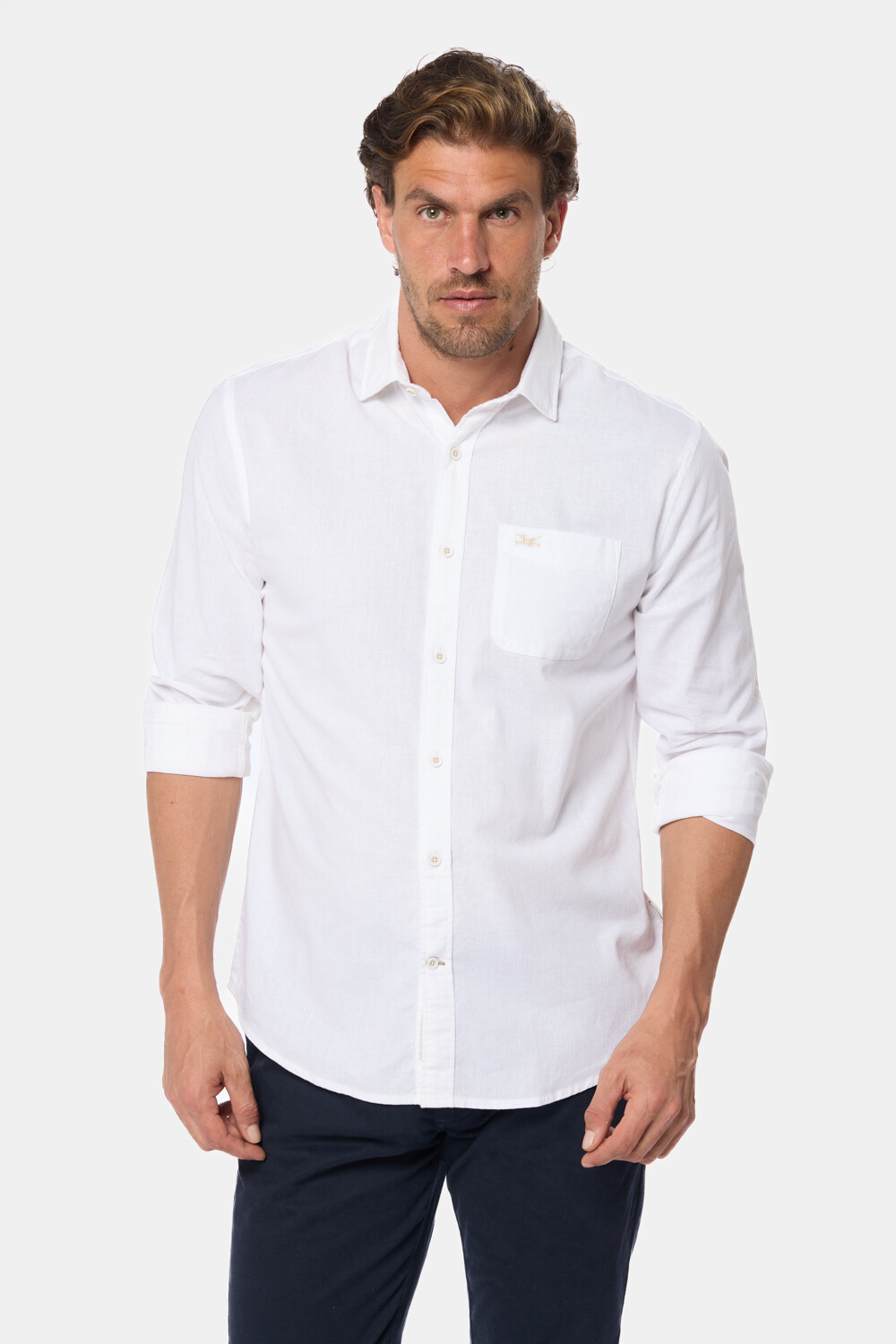 CAMISA DE LINO Blanco