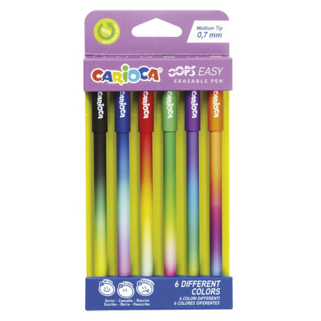 BOLÍGRAFOS BORRABLES OOPS EASY - 6 UDS BOLÍGRAFOS BORRABLES OOPS EASY - 6 UDS
