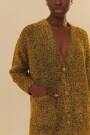 CARDIGAN TRICOT PELINHO LUREX Oro