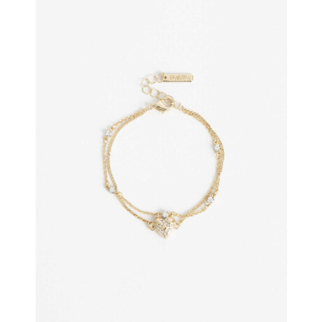 Pulsera Flexible Multicadena Dorado Dorado