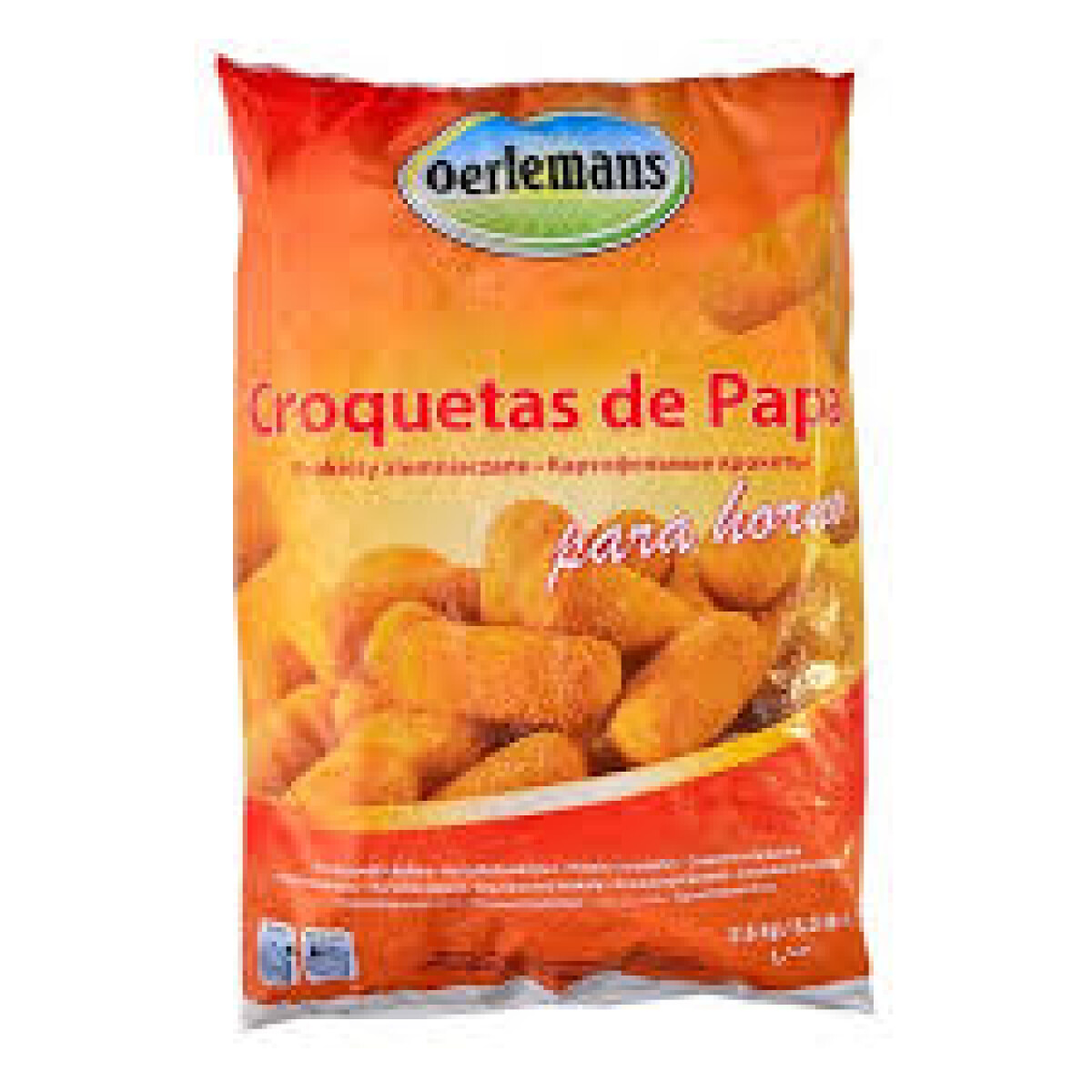 Croquetas de papa para horno 2,5 kg 