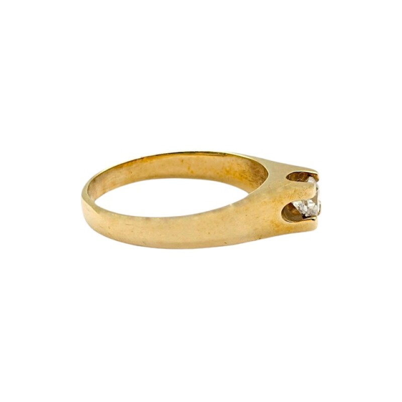 Anillo Solitario-Oro bajo-Piedra Zirconia-AN8083 conpiedra