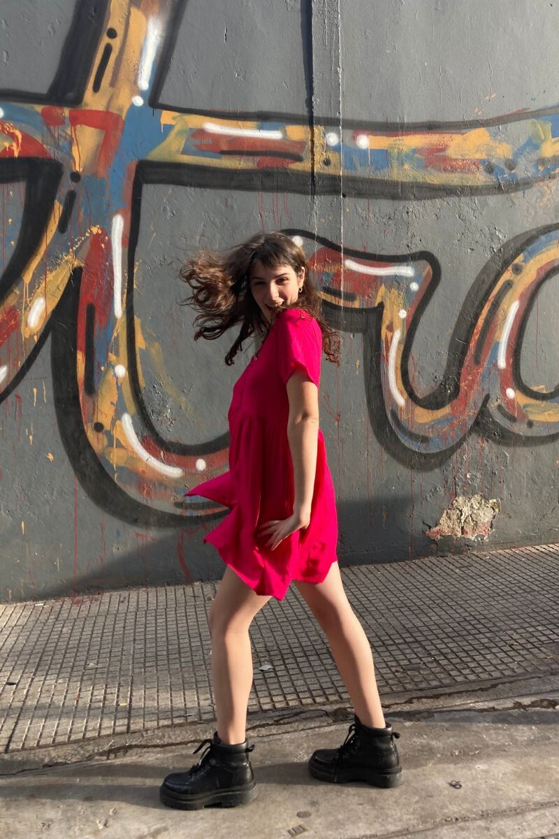 Maria Botones Fucsia