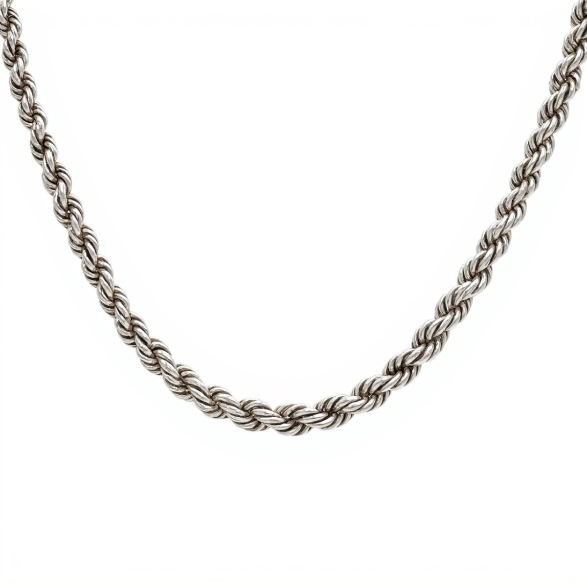 Cadena Salomónica-Plata 925-Sin Piedra-CD3168 - sinpiedra 