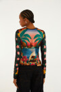TOP MANGA LARGA Multicolor