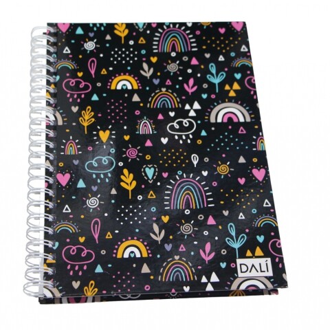 CUADERNOLA DALI150 HOJAS STD TAPA ARCOIRIS Y NUBES