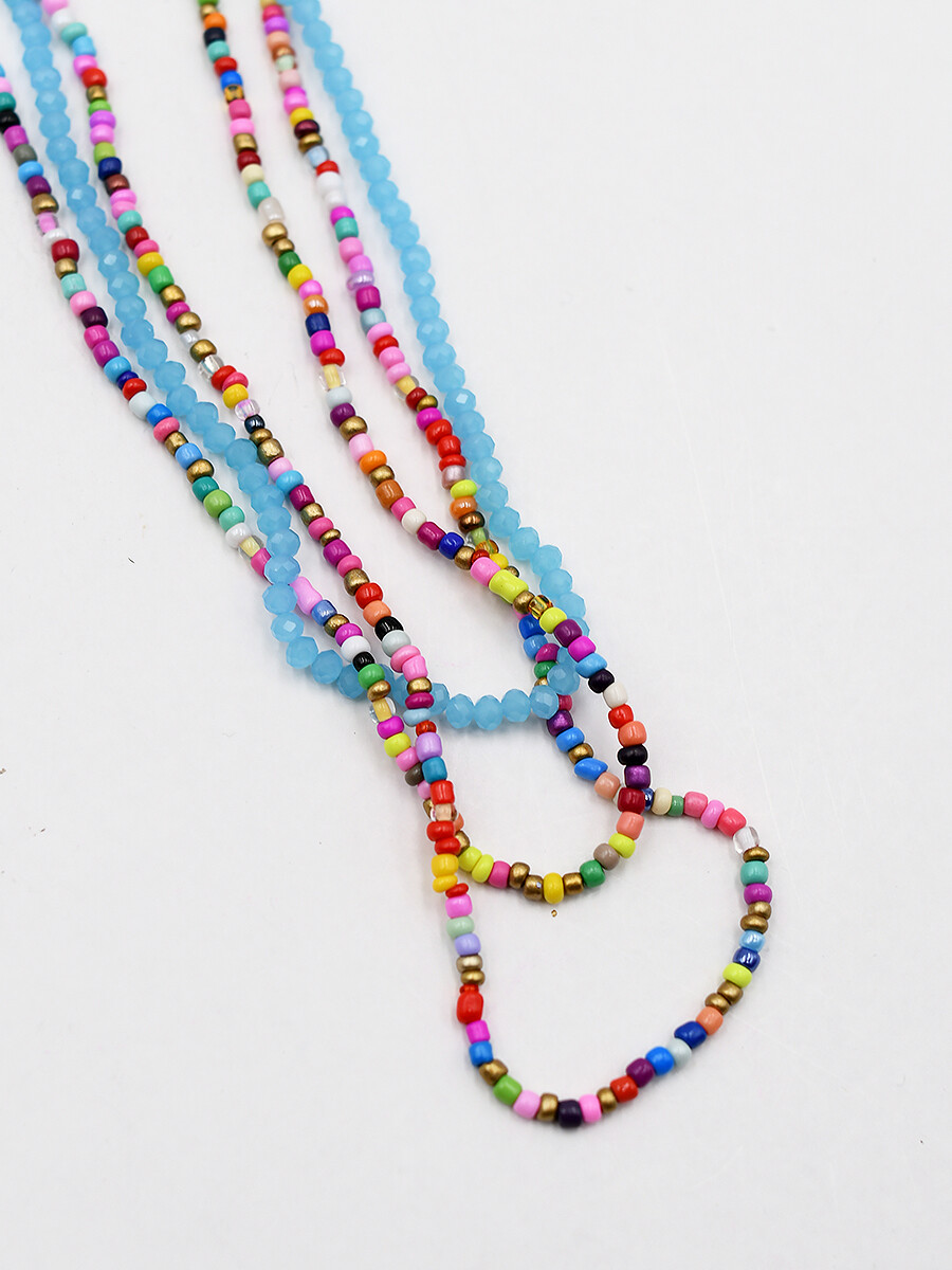 COLLAR COMBINADO MOSTACILLAS X 3 - MULTICOLOR 