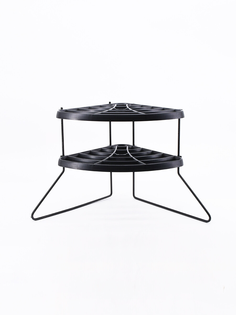 SOPORTE PLATOS ESQUINERO - NEGRO 