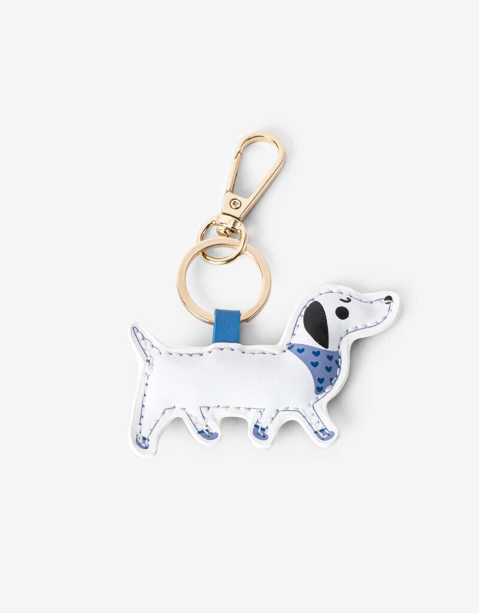 Llavero Y Bag Charm Perro Salchicha - Combinacion Multicolor 