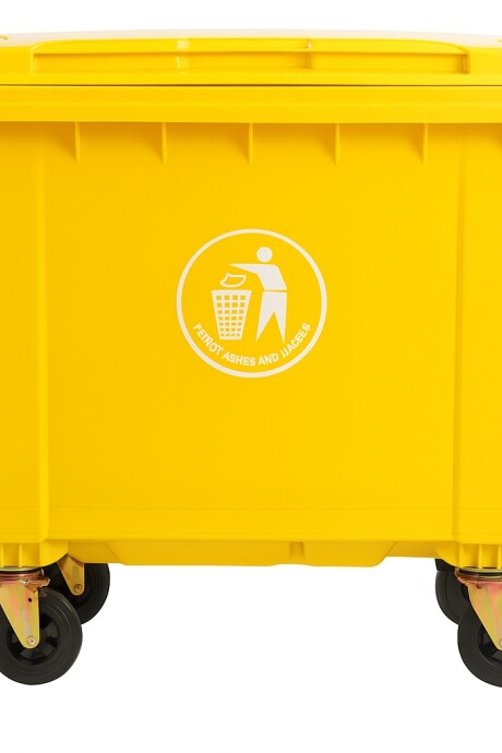Contenedor De Residuos En Color Amarillo - 660 Litros Contenedor De Residuos En Color Amarillo - 660 Litros