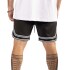 Bermuda de Hombre Tiffosi Sport Negro - Blanco