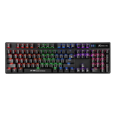 Teclado Gamer c/ Luz Arcoiris Anti-Ghosting XTrike Me GK-980 Negro