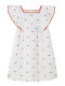 Vestido Con Volantes Gris