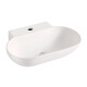 Bachas De Apoyo Blanca Loza 56X39.5X12.5 Serie Selene