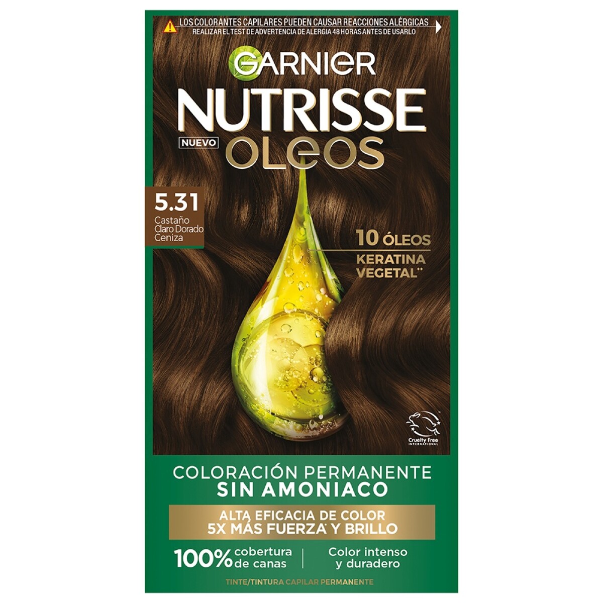 Nutrisse Oleo Castano Dorado Cenizo 5.31 