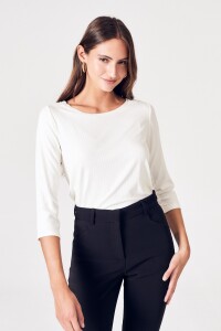 Remera Morley 3/4 Blanco