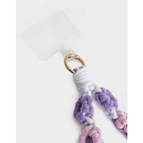 Strap Para Celular Con Flores Combinacion Multicolor
