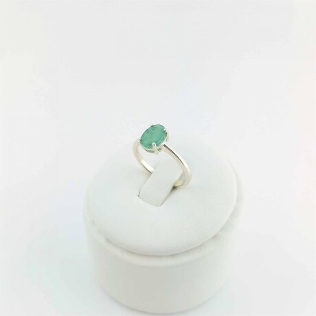Anillo de plata 925 con raíz de esmeralda Anillo de plata 925 con raíz de esmeralda