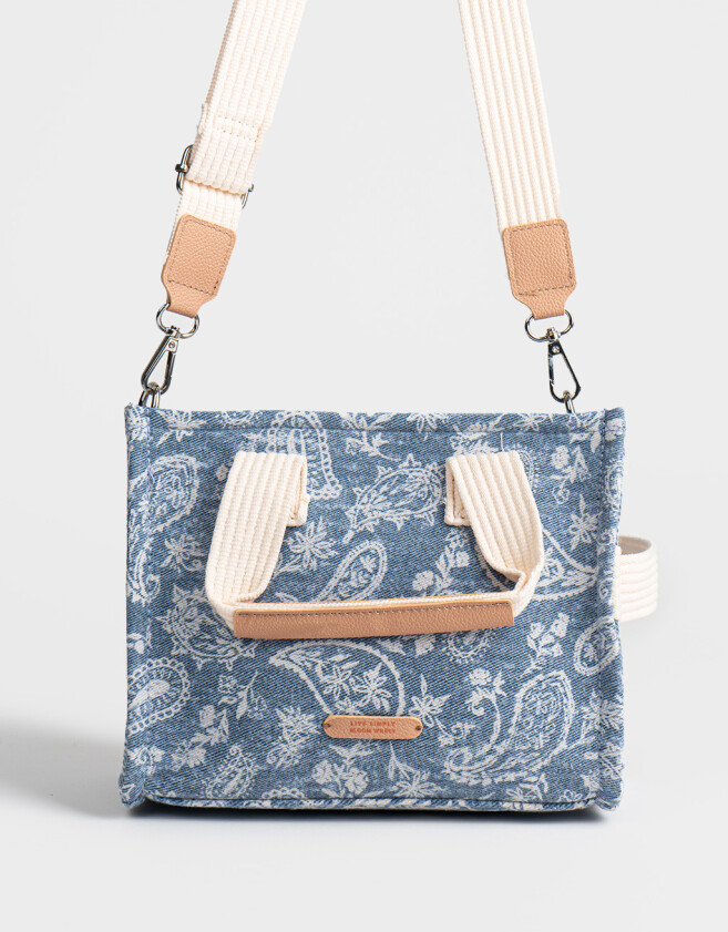 City Denim Cartera City Denim Paisley - Azul Gastado