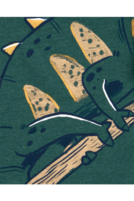 Remera de algodón manga corta diseño camaleón 0
