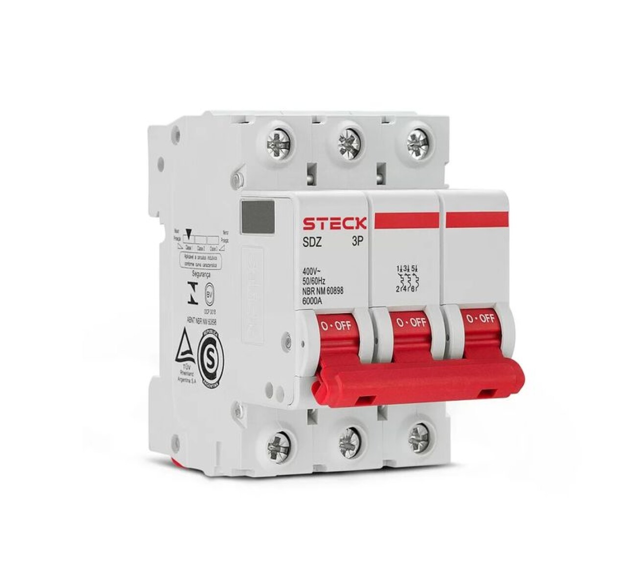 DISYUNTOR DIN SDZ 3X16 A 06KA - STECK 