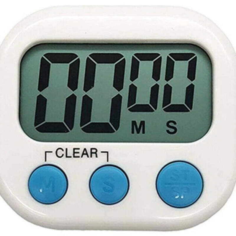 Timer Reloj de Cocina Magnético Digital Blanco