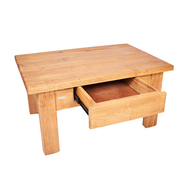 Mesa de living rustica con cajón 110 Mesa de living rustica con cajón 110