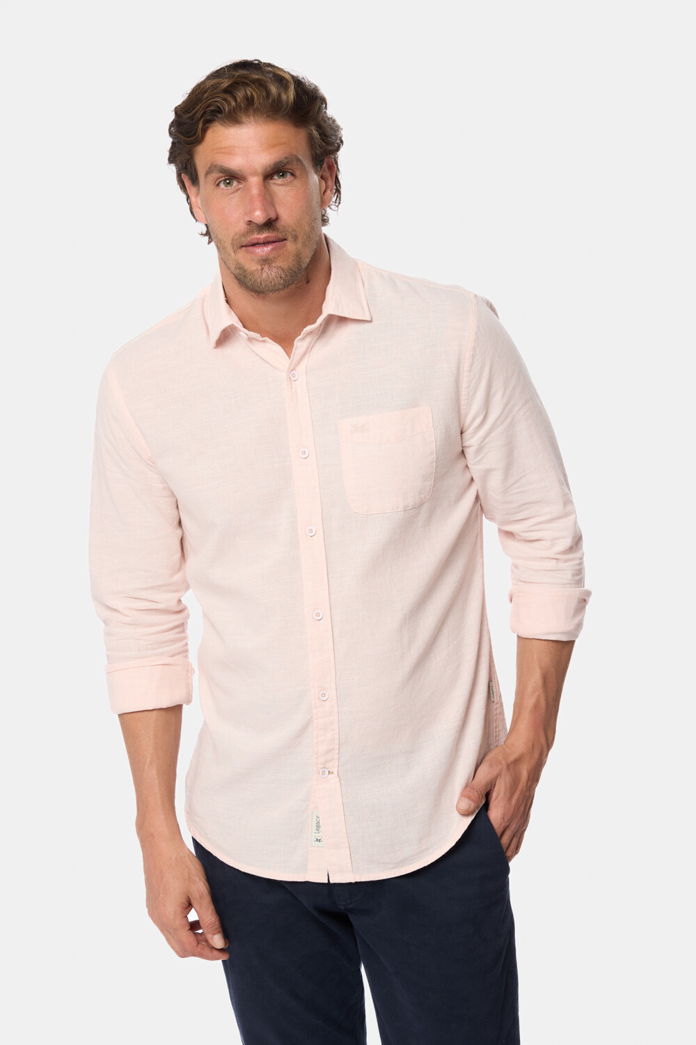 CAMISA DE LINO Rosado