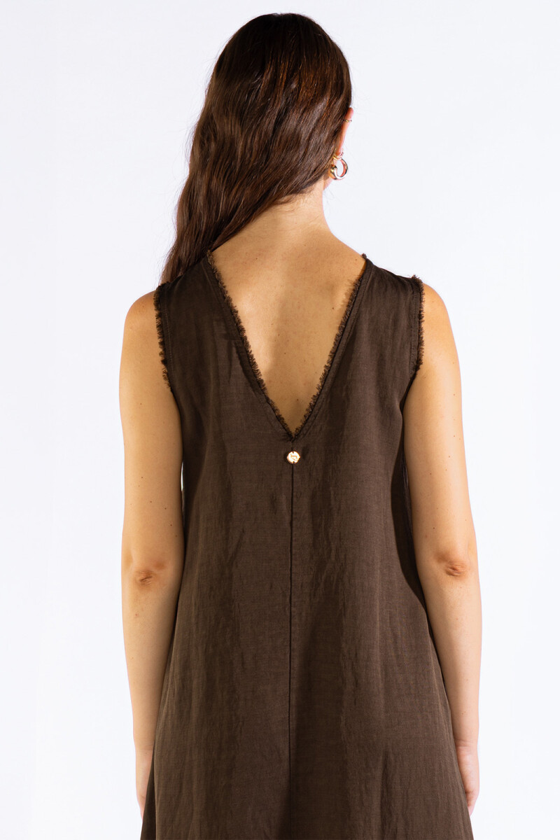 LARA LONG DRESS Coffee