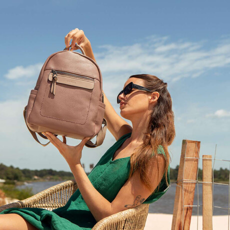 Mochila Johannesburgo Mauve C/ Topo