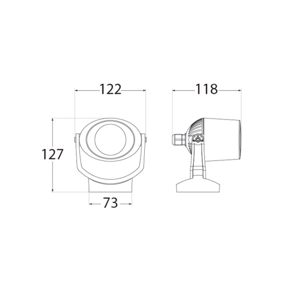 Spot LED c/base gris GU10 incl. seteable MINITOMMY FL0112