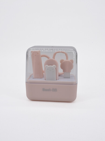 MANICURA SET 4 PCS ROSADO.