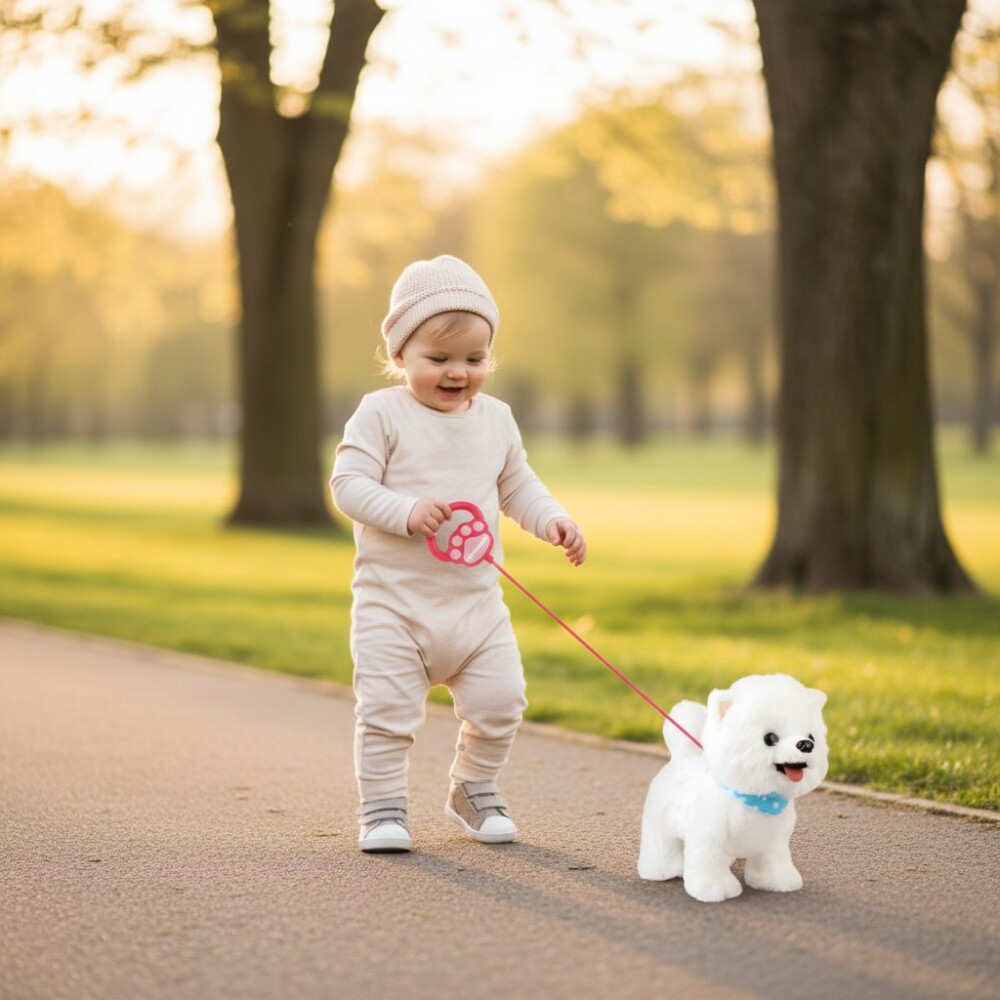 Perro cachorro interactivo mod. deluxe blanco