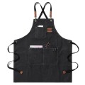 Delantal Unisex y Ajustable Para Chef Estudio Cocina Mesero Negro