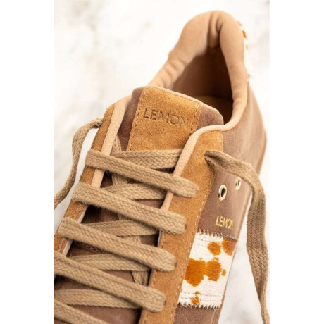 Zapatilla Gamuza Vaca Marron