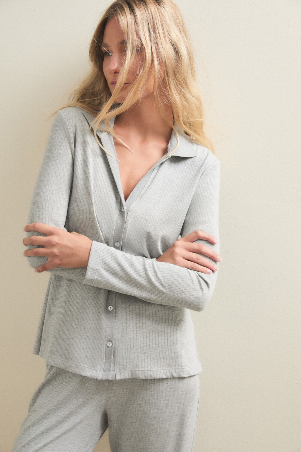 PIJAMA CREAM Gris Melange