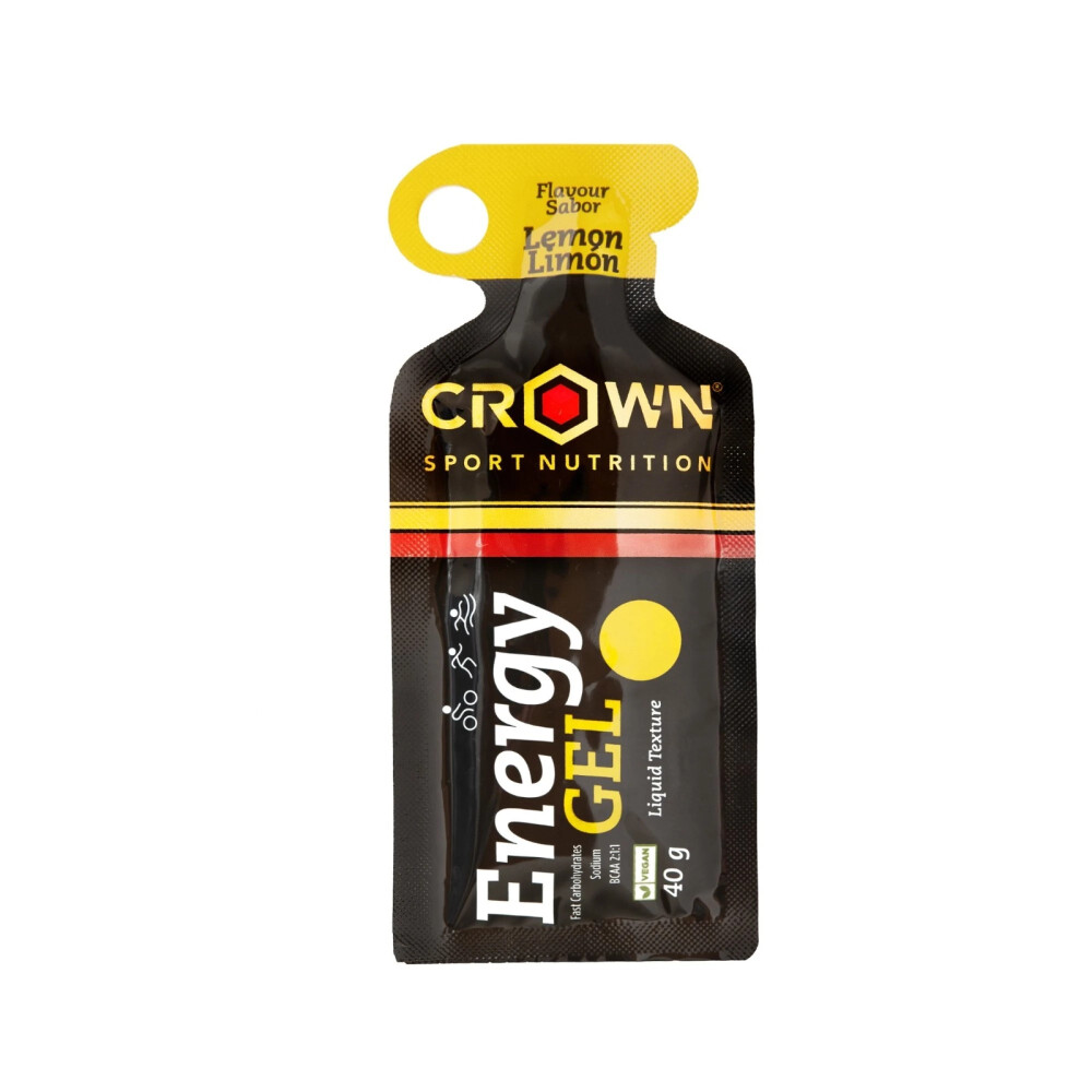 Crown Sport Nutrition Energy Gel Caja 12 Unidades | Gel Energético Limón Crown Sport Nutrition Energy Gel Caja 12 Unidades | Gel Energético Limón