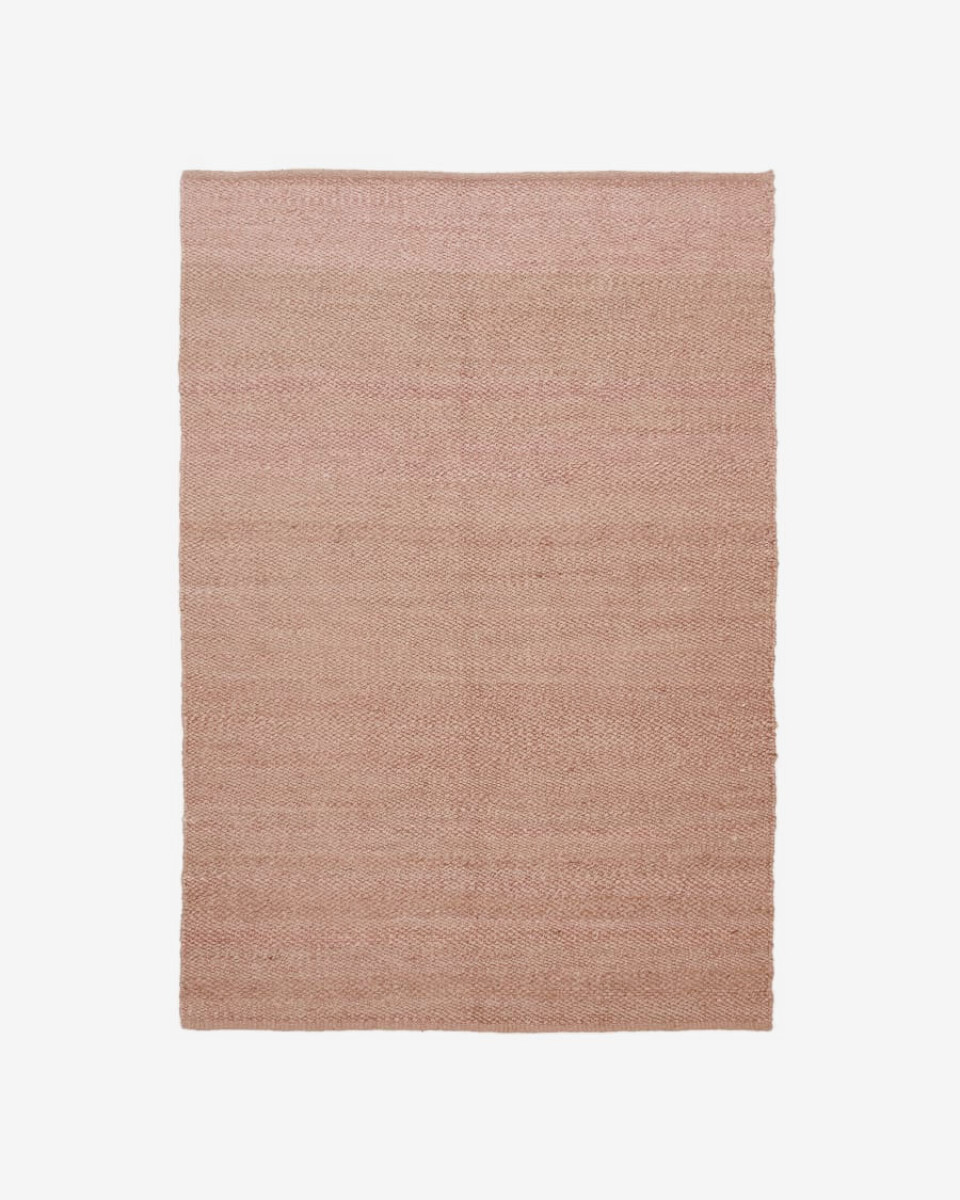 Alfombra Sallova de yute rosa 160 x 230 cm 
