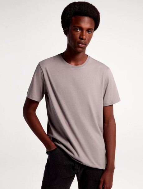 CAMISETA BÁSICA SÚPER COTTON GRIS