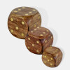 SET FIG DADOS MADERA 3PZAS Unica