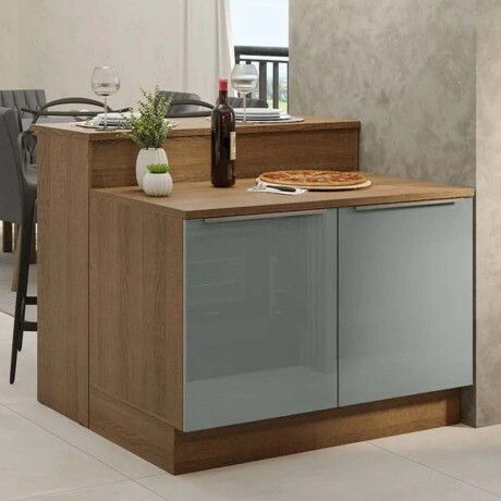 BARRA/ISLA 120 CM MDP MARRON LUX