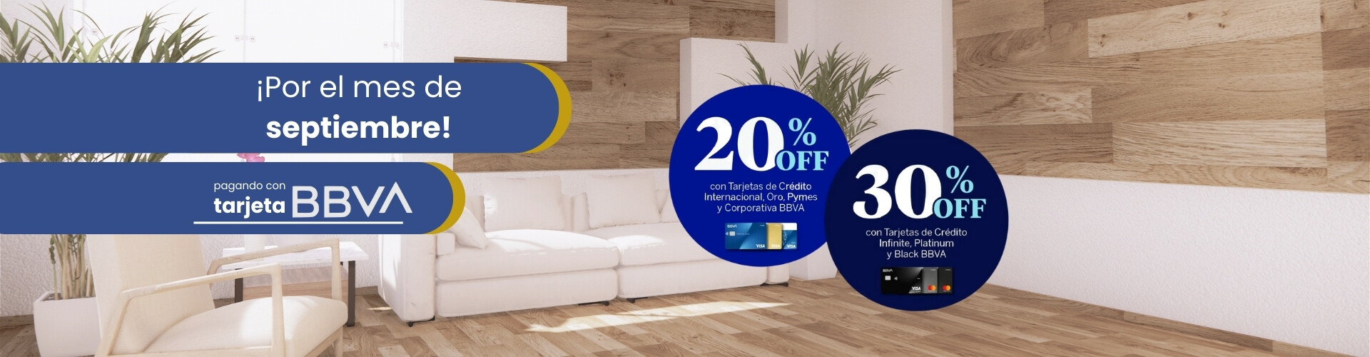 Descuento BBVA 20% off y 30$ off
