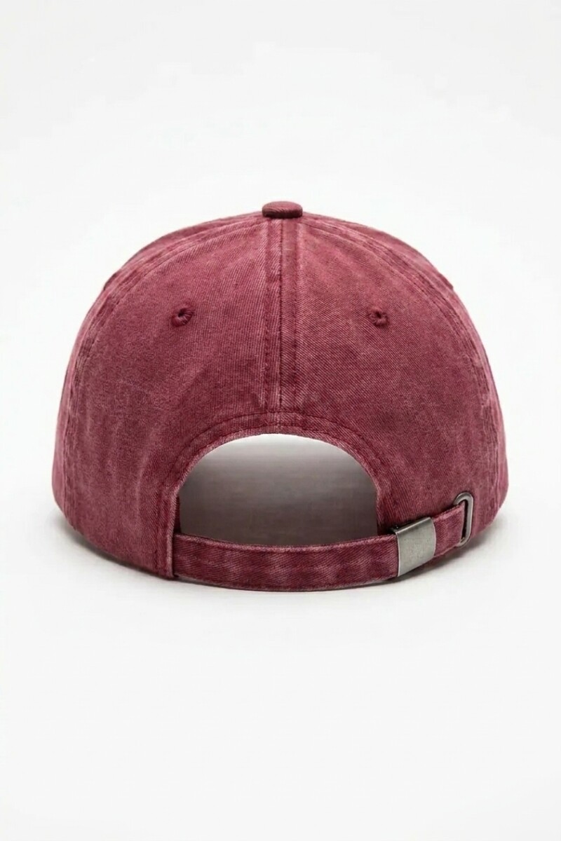Cap washed bordo