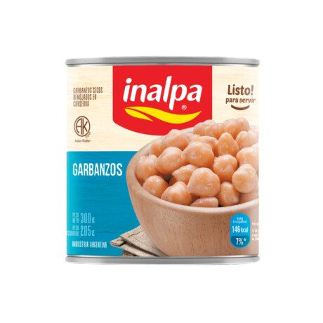 GARBANZOS LATA 300G INALPA GARBANZOS LATA 300G INALPA