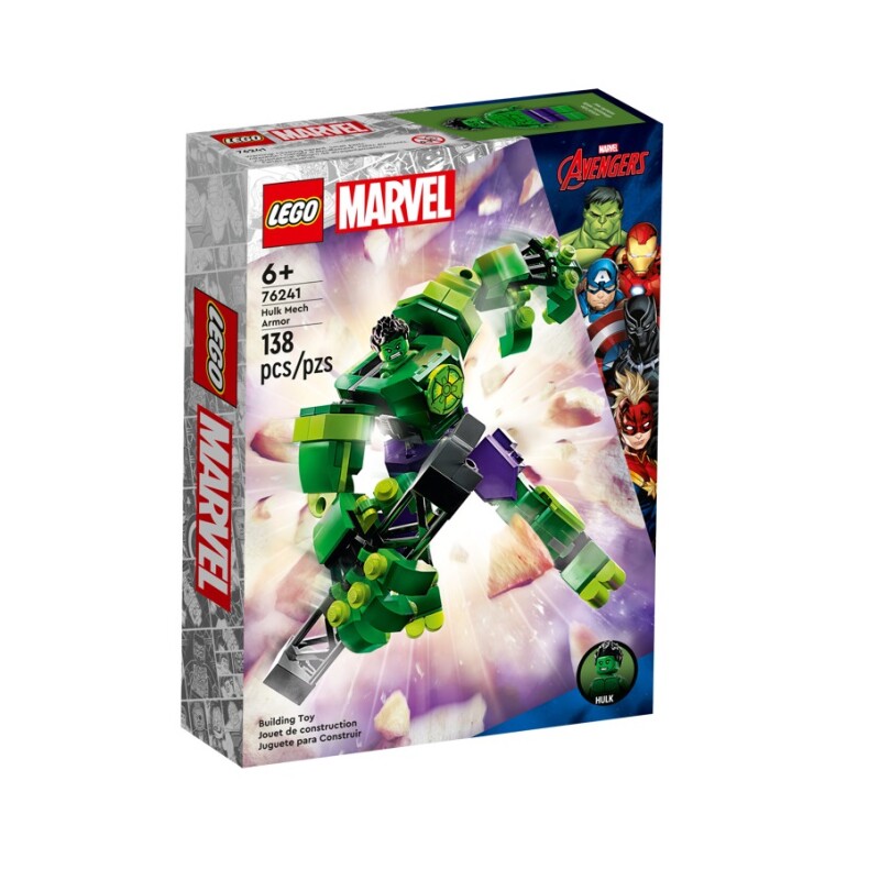 LEGO Armadura Robótica de Hulk 138 Piezas 6+ LEGO ARMADURA ROBÓTICA DE HULK 138 PCS +6