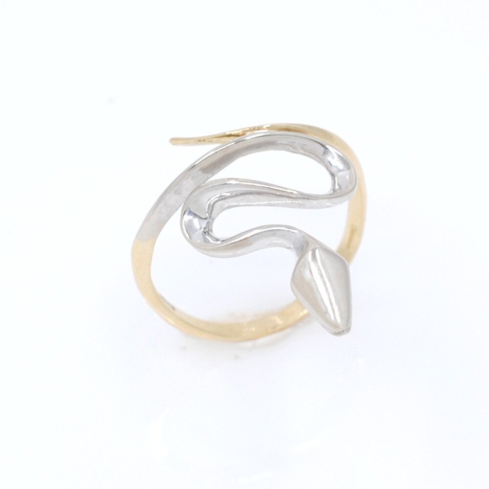 Anillo serpiente en oro 18k de 2 tonos Anillo serpiente en oro 18k de 2 tonos