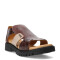 Sandalias de Mujer Furtiva Paola Combinada Marrón Tabaco - Marrón Chocolate - Beige