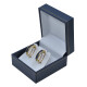 Caravanas clips en oro 18k con zafiros azules Caravanas clips en oro 18k con zafiros azules