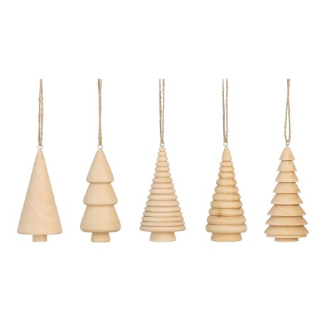 SET COLGANTES ÁRBOL MADERA NATURAL-BEIGE