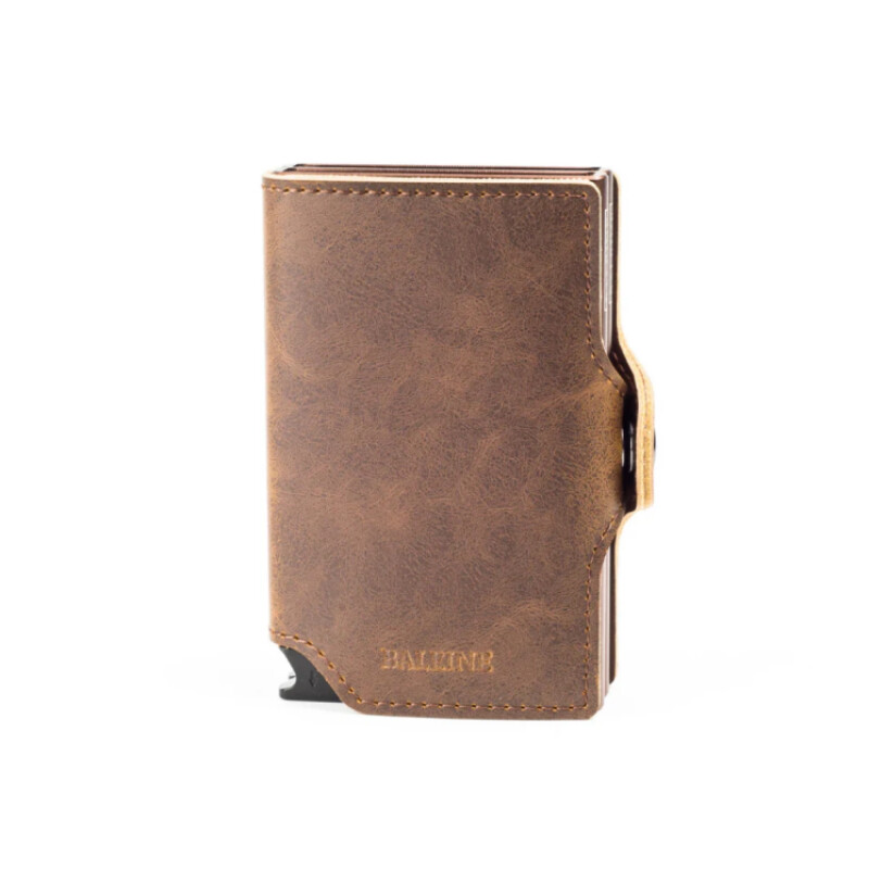 Billetera Baleine Double Kansas Zipper Pard Brown Billetera Baleine Double Kansas Zipper Pard Brown